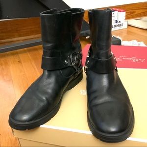 Michael Kors black leather boots